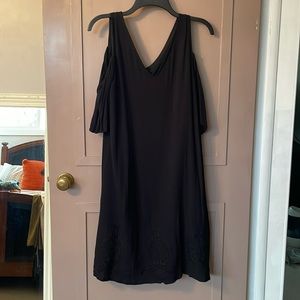 Mossimo (Target) black cold-shoulder Dress